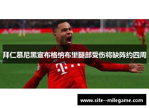 拜仁慕尼黑宣布格纳布里腿部受伤将缺阵约四周
